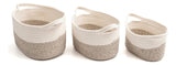Kit 3 Cesto Organizador Decorativo Multiuso Algodão