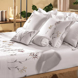 Jogo de Cama Queen Altenburg Bordados em Cetim 300 Fios Anise